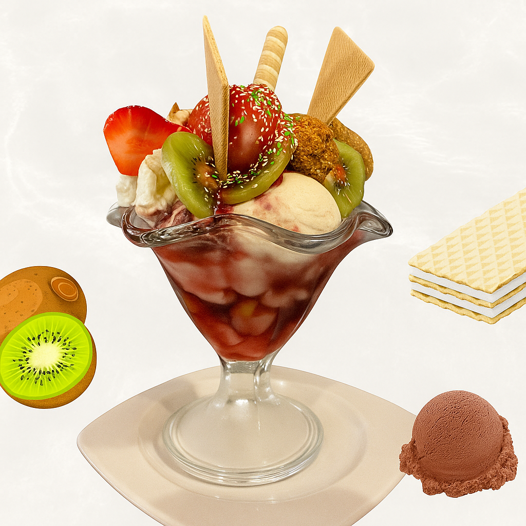 Helado artesanal en tarrina
